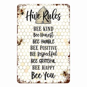 be kind honey bee decor bumble bee decor be kind sign bee decor honey bee decor classroom art metal signs funny 8x12 inches