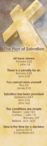 bkmrk-plan of salvation (package of 25)