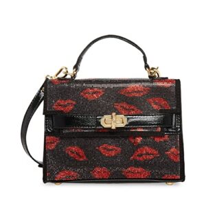 Betsey Johnson Glam Ma’am Top Handle Crossbody, Red