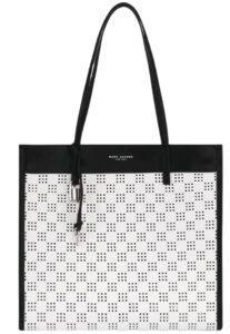 marc jacobs the grind coated leather tote (cotton multi)
