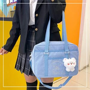 Freie Liebe Corduroy Ita Bag for Women kawaii Cute Bags Girls School Tote Bag Crossbody Handbags