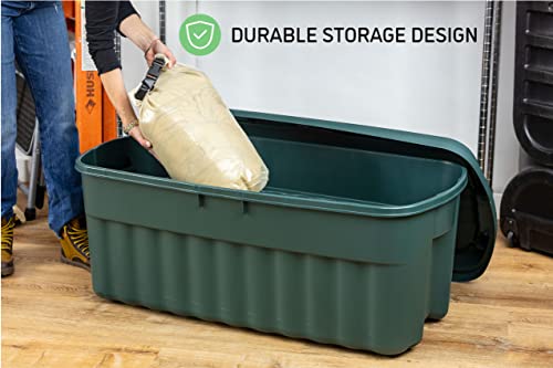 Rubbermaid ECOSense Storage Containers with Lids, 54 Gal Pack of 2, Durable and Reusable Stackable Storage Bins for Garage or Home Organization, Made From Recycled Materials