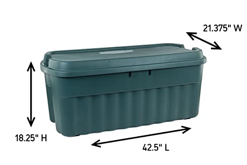 Rubbermaid ECOSense Storage Containers with Lids, 54 Gal Pack of 2, Durable and Reusable Stackable Storage Bins for Garage or Home Organization, Made From Recycled Materials