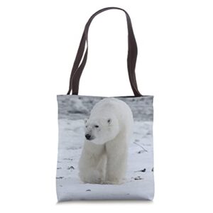 polar bear tote bag