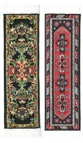 oriental carpet bookmarks – authentic woven fabric – black collection – 2 bookmark designs -beautiful, elegant,cloth bookmarks! best gifts & stocking stuffers for men,women,& teachers!