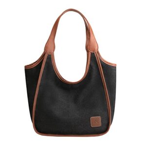 asibei fashion canvas shoudler bag for women handbag tote purse ladies hobo bags womens purses