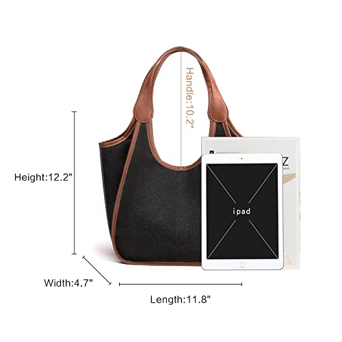 Asibei Fashion Canvas Shoudler Bag for Women Handbag Tote Purse Ladies Hobo Bags Womens Purses