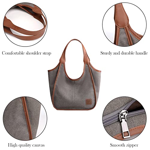 Asibei Fashion Canvas Shoudler Bag for Women Handbag Tote Purse Ladies Hobo Bags Womens Purses