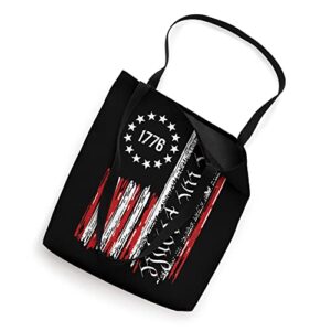 Vintage Old American Flag Patriotic 1776 We The People USA Tote Bag