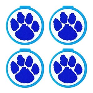 Blue Spirit Paw Print School Mascot Bookmarks - 36 Bulk Bookmarks for Kids Girl’s Boys- School Student Incentives – Library incentives – Reading Incentives - Classroom Reading Awards!