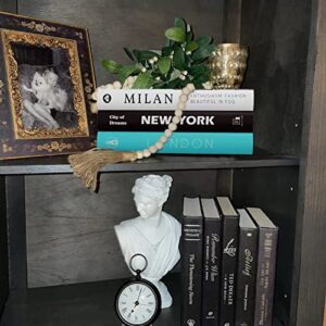 3 Piece City Decorative Books, Hardcover Decorative Books for Home Decor, Designer Books Decor Set, Books Stack Display for Coffee Tables and Shelves, Fashion Decoration Books for Living Room