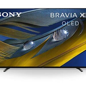 Sony A80J 65 Inch TV: BRAVIA XR OLED 4K Ultra HD Smart Google TV with Dolby Vision HDR and Alexa Compatibility XR65A80J- 2021 Model, Black