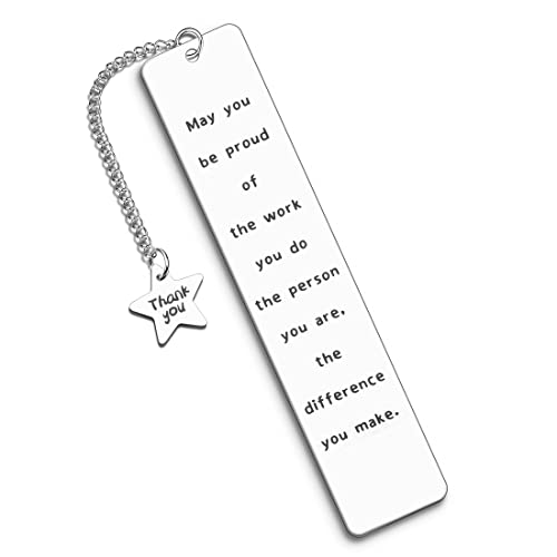 Employee Appreciation Gifts Bulk Office Team Thank You Bookmark for Coworker Women Teachers Christmas Gifts for Boss Leader Friends Going Away Leaving Retirement Gifts for Men, May You Be Proud of