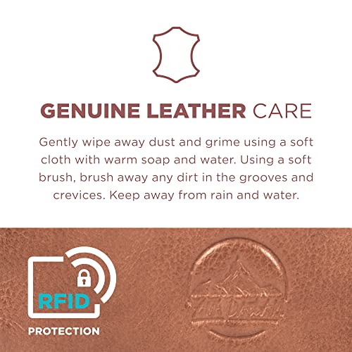 Ama Dablam Genuine Leather Small Crossbody Bag Phone Purse | Handcrafted Premium | RFID Blocking | Durable Zippers | Monica