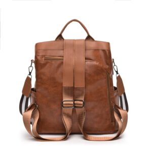 fashion Backpack Purse for women soft PU Leather medium size Shoulder Bag, Ladies Satchel travel Bags