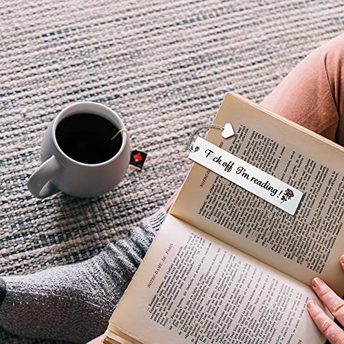 Flower I'm Reading Funny Inspirational Bookmark Gifts for Women, Bookmarks for Sister Girl Daughter Bookworm Book Friend Sister Gifts Friendship Gifts