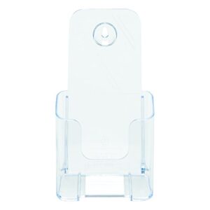 deflecto 77501 DocuHolder for Countertop or Wall Mount Use, 4 1/4w x 3 1/4d x 7 3/4h, Clear