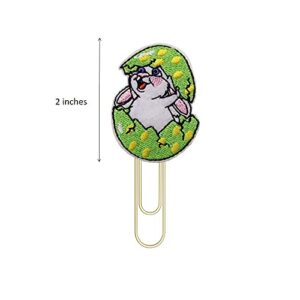 ReelFun Rabbit Hiding in Eggshell Planner Paper Clips, Bookmark, Back to School Supplies