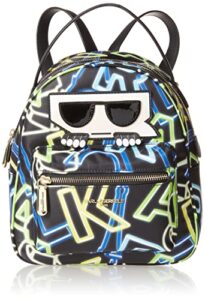 karl lagerfeld paris womens amour small handbags backpack black neon clps maybelle one size, black/neon clps maybelle, one size us