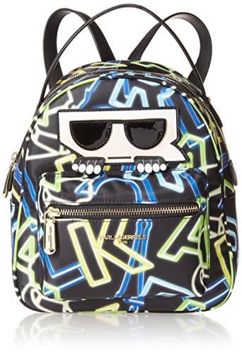 Karl Lagerfeld Paris womens Amour Small Handbags Backpack Black Neon Clps Maybelle One Size, Black/Neon Clps Maybelle, One Size US