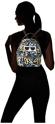 Karl Lagerfeld Paris womens Amour Small Handbags Backpack Black Neon Clps Maybelle One Size, Black/Neon Clps Maybelle, One Size US