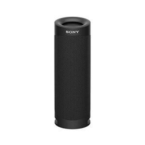 sony srs-xb23 extra bass wireless bluetooth portable lightweight travel speaker, ip67 waterproof & durable for outdoor, 12 hour battery, usb type-c, removable strap and speakerphone, black