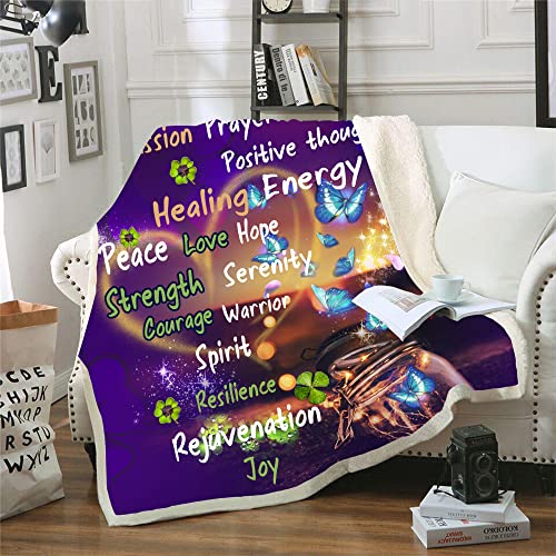 Onecmore Get Well Soon Gifts Throw Blanket,Healing Warm Hugs Gifts Blanket,Sympathy Gifts Cancer Chemo Survivor Caring Gifts for Love Support Strength for Women Men Frien (tq1,50"x 60")