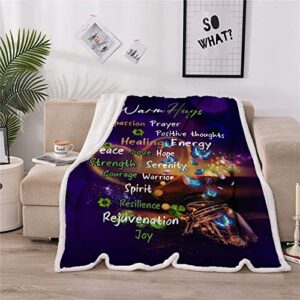 Onecmore Get Well Soon Gifts Throw Blanket,Healing Warm Hugs Gifts Blanket,Sympathy Gifts Cancer Chemo Survivor Caring Gifts for Love Support Strength for Women Men Frien (tq1,50"x 60")