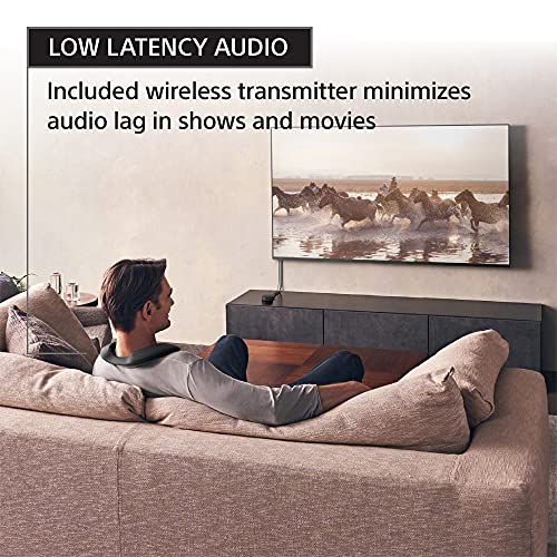 Sony SRS-NS7 Neckband Bluetooth Speaker with personalized home theater audio, Built-in mic, 12 Hours of Battery Life, IPX4 Splash-Resistant, and included wireless TV adaptor WLA-NS7.