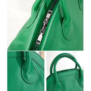 Women Handbag Genuine Leather Handbag Large-capacity Tote Bags Handbags-Green