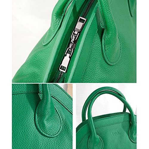 Women Handbag Genuine Leather Handbag Large-capacity Tote Bags Handbags-Green