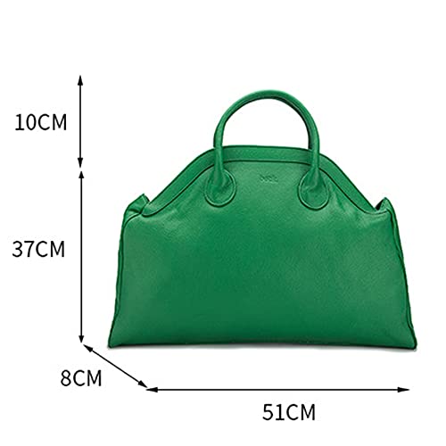 Women Handbag Genuine Leather Handbag Large-capacity Tote Bags Handbags-Green