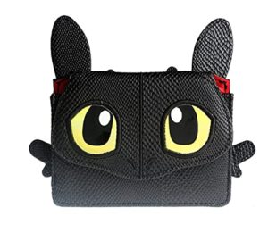 toothless the king of dragons movie character face wallet