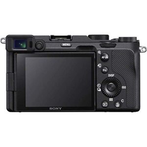 Sony Alpha a7C Mirrorless Digital Camera with 28-60mm Lens (Black) (ILCE7CL/B) + 64GB Memory Card + NP-FZ-100 Battery + Corel Photo Software + Case + External Charger + Card Reader + More (Renewed)