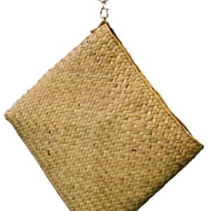 ViJade Handmade Seagrass Woven Straw Wallet Purse Handbag with Fabric Lining for Varied Occasions and Lifestyles