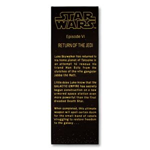 star wars: return of the jedi title crawl printed area rug | indoor floor mat, accent rugs for living room and bedroom, home decor for kids playroom | movie gifts and collectibles | 27 x 77 inches