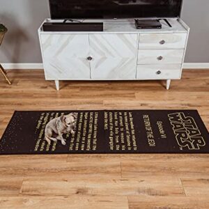 Star Wars: Return of the Jedi Title Crawl Printed Area Rug | Indoor Floor Mat, Accent Rugs For Living Room and Bedroom, Home Decor For Kids Playroom | Movie Gifts And Collectibles | 27 x 77 Inches