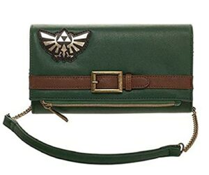 classic game link triforce artifact crossbody clutch wallet