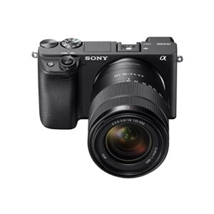 Sony Alpha a6400 24.2MP Mirrorless Digital Camera with 18-135mm Lens Bundled with Corel Photo Software, Koah Power Kit, Carrying Case, 64GB SDXC Card, and Accessories (6 Items)