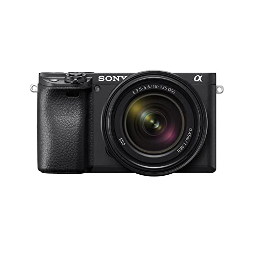 Sony Alpha a6400 24.2MP Mirrorless Digital Camera with 18-135mm Lens Bundled with Corel Photo Software, Koah Power Kit, Carrying Case, 64GB SDXC Card, and Accessories (6 Items)