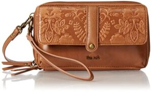 the sak womens sequoia extra large smartphone crossbody, tobacco floral embossed ii, one size us