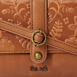 The Sak Womens Sequoia Extra Large Smartphone Crossbody, Tobacco Floral Embossed Ii, One Size US