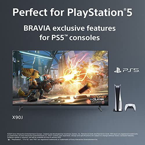 Sony X90J 65 Inch TV: BRAVIA XR Full Array LED 4K Ultra HD Smart Google TV with Dolby Vision HDR and Alexa Compatibility XR65X90J- 2021 Model