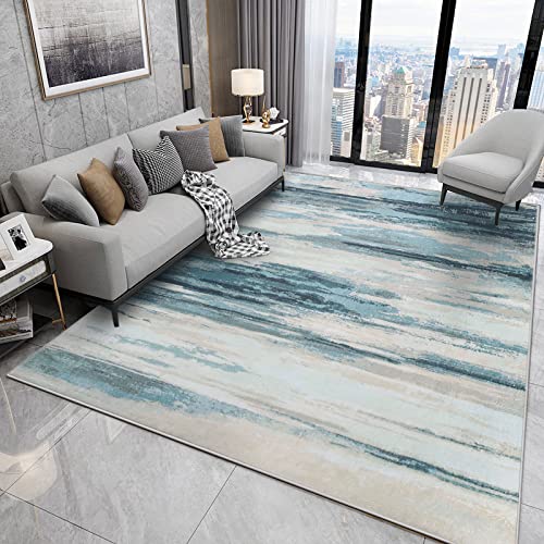 Cinknots Rugs Modern Soft Abstract Area Rugs for Living Room/Bedroom/Kitchen & Dining Room,Medium Pile Home Decor Carpet Floor Mat (Grey10, 6' 6" x 8' 2" Rectangular)