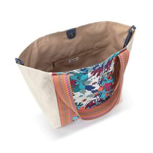 Sakroots Catalina Canvas Tote, Lake Flower Power