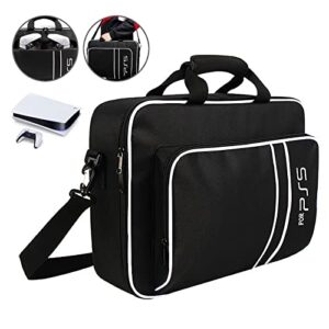 carrying case for ps5 congdaren travel case for ps5 protective case bag suitable for ps5 disc/digital edition console, controllers, game cards, gaming headset and other accessories