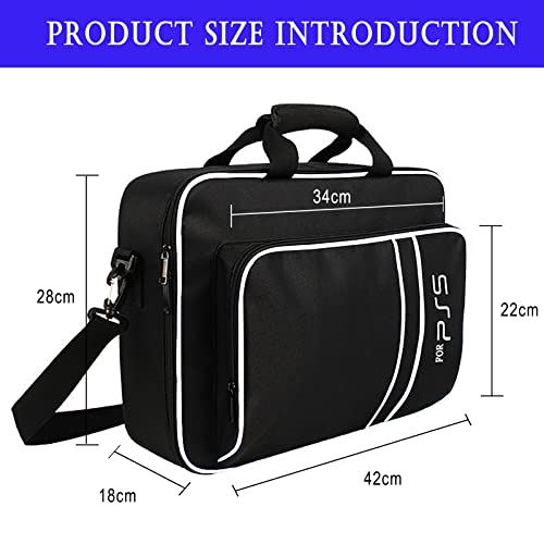 Carrying Case for PS5 CONGDAREN Travel Case for PS5 Protective Case Bag Suitable for PS5 Disc/Digital Edition Console, Controllers, Game Cards, Gaming Headset and Other Accessories