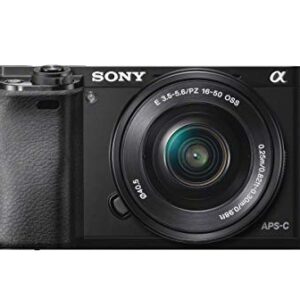 Sony Alpha a6000 Mirrorless Digital Camera 24.3MP SLR Camera with 3.0-Inch LCD (Black) w/16-50mm Power Zoom Lens