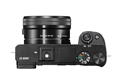 Sony Alpha a6000 Mirrorless Digital Camera 24.3MP SLR Camera with 3.0-Inch LCD (Black) w/16-50mm Power Zoom Lens