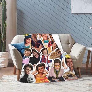 Throw Blankets Joe Keery Steve Harrington Blanket Bedding Blankets Sofa Blankets Flannel Blankets Air Conditioning Blanket Fans Gifts 60"X50"